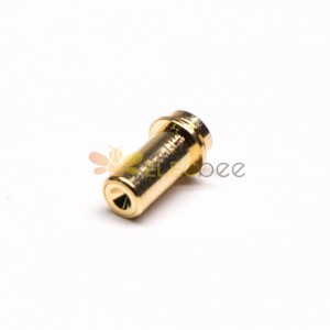Pin Pogo Conector de contacto único Serie en forma de enchufe Tipo de latón Chapado en oro