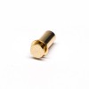 Pin Pogo Conector de contacto único Serie en forma de enchufe Tipo de latón Chapado en oro
