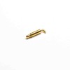 Pogo Pin 类型单芯黄铜镀金针轴尾弯