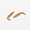 Right Angle Pogo Pin Shaped Series Bending Type Brass Gold Plating Connector