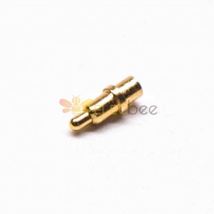 Conector pin SMT Pogo Tipo enchufable Soldadura en forma de latón Recto Chapado en oro Núcleo único