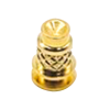 SMT Pogo Pin Contact Brass Shaped Series Gold Plating Single Core Solder Plug-in Type