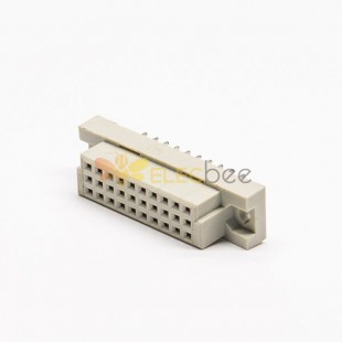 Din 41612 Connector Female 30 PIN PH2.54（A+B+C）Straight European Socket Through Hole for PCB Mount