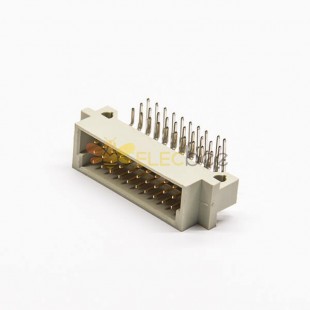 Din 41612 Pcb Connector 30 Pin Right Angle A+B+C Three Rows Pcb Mount Male Panel Receptacles
