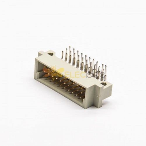 连接器DIN41612 30针弯式公头（A+B+C）三排PCB板连接器