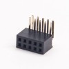 10pcs 1.27mm Dual Row Female Header Right Angled 2x5 Way DIP Type PCB Mount