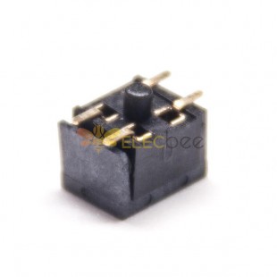 10pcs 4 Pin Feminino Conector 2.54mm Center Espaçamento SMT Tipo Double Row