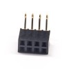 10pcs Right Angle Double Row Female Header 8 Pin 2.54mm Pitch Dip