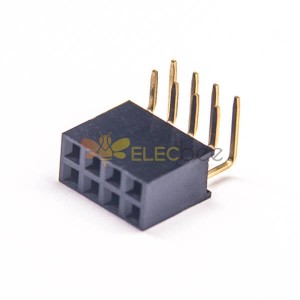 10pcs Right Angle Femme En-tête Pin Connector Dual Row Y Type 2.54mm Picth