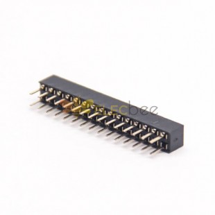 30 Pin Header Straight Female DIP Type Dual Row PCB Mount 2.54 Center Spacing