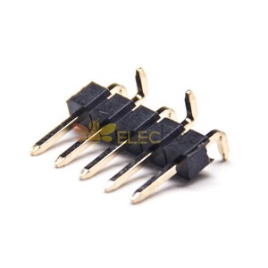 3pcs 5 Pin Header Conector 2.54mm Pitch 180 Grau SMT Tipo