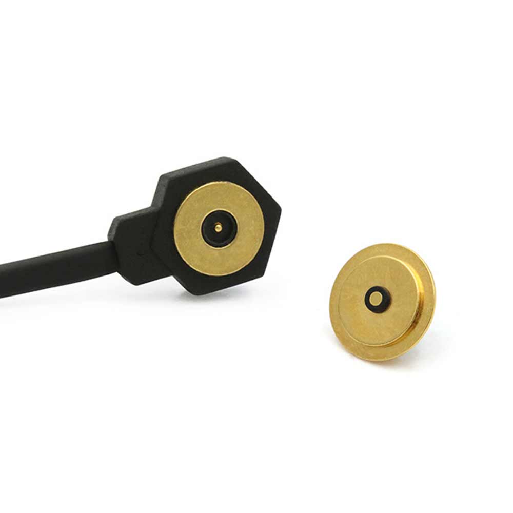 2-poliger runder 10-mm-Magnetstecker für beheizte Augenmasken, magnetisches Adsorptions-Ladekabel