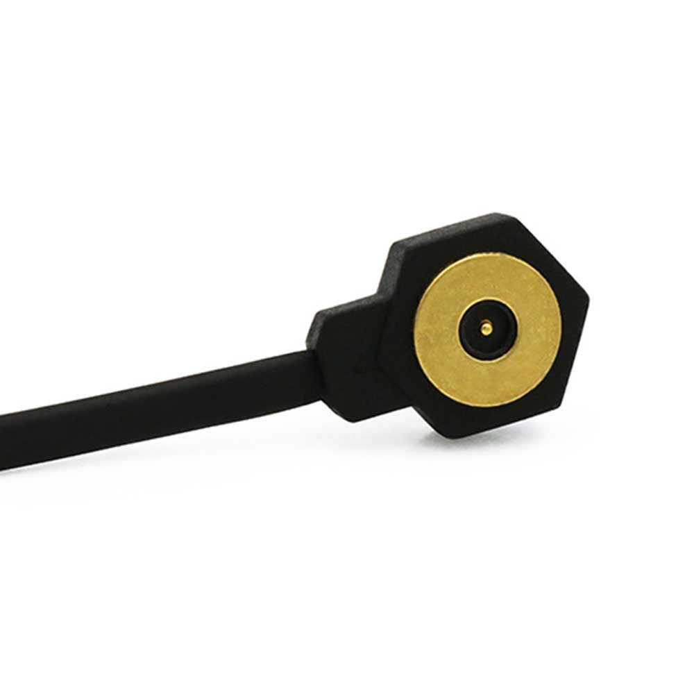 2pin圆形10mm磁吸连接器加热服眼罩磁吸充电线