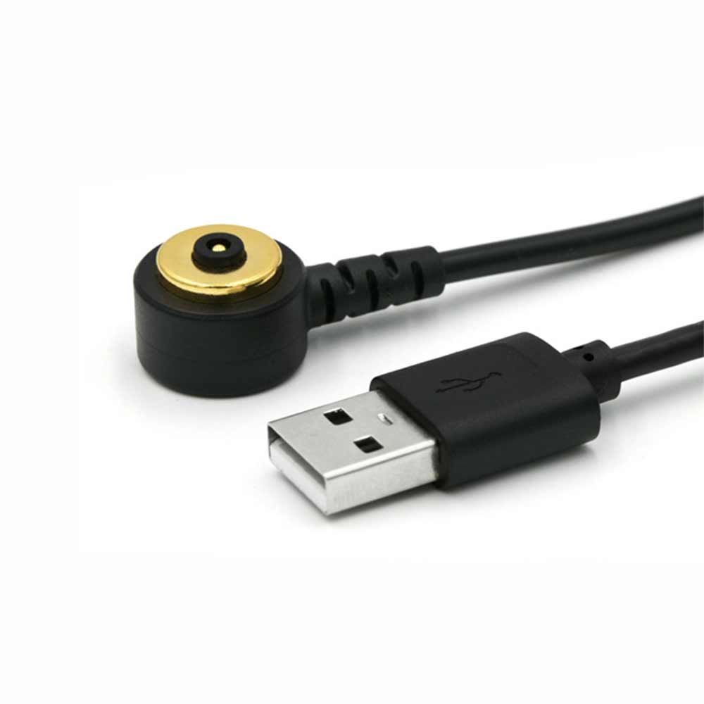 2Pin Circular 12mm Waterproof Magnetic Connector with Magnetic Adsorption Transfer Head Magnetic Charging Data Cable