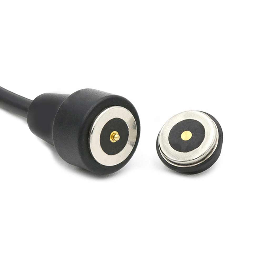 2Pin Magnetic Charging Cable for LED Lights and Smart Devices Magnetic Data Cable with Magnetic Adsorption Female Socket Connector