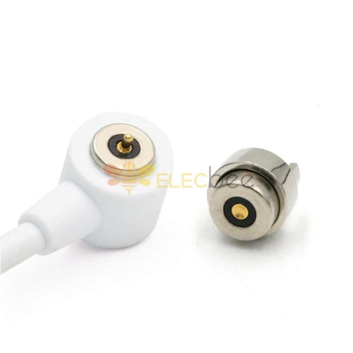 4mm Diameter 2Pin Magnetic Connector Head Male Female Magnetic Adsorption Circular Data Charging Cable