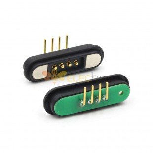 4pin三防机对讲机磁吸充电线磁吸数据线磁吸连接器
