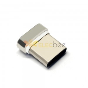 TYPE-C磁吸公头5PIN椭圆形USB磁吸连接器插头