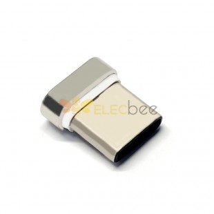 TYPE-C磁吸公头5PIN椭圆形USB磁吸连接器插头