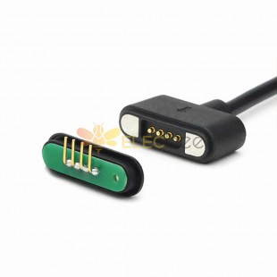 Connecteur magnétique POGO PIN en forme de barre pour dispositifs médicaux, câble de chargement à absorption magnétique
