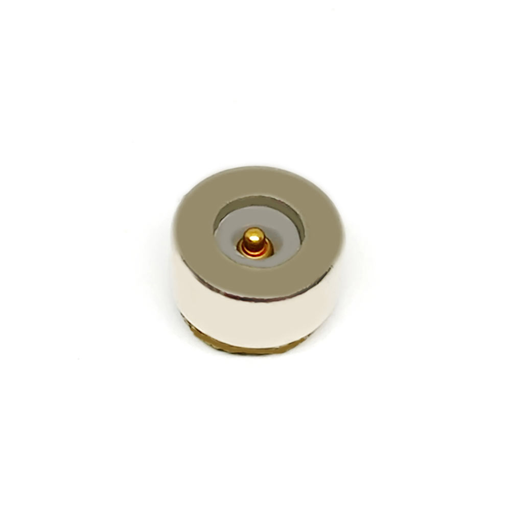 圆形磁吸底座强磁单点充电款充电带灯电子烟板端7MM线端焊线式