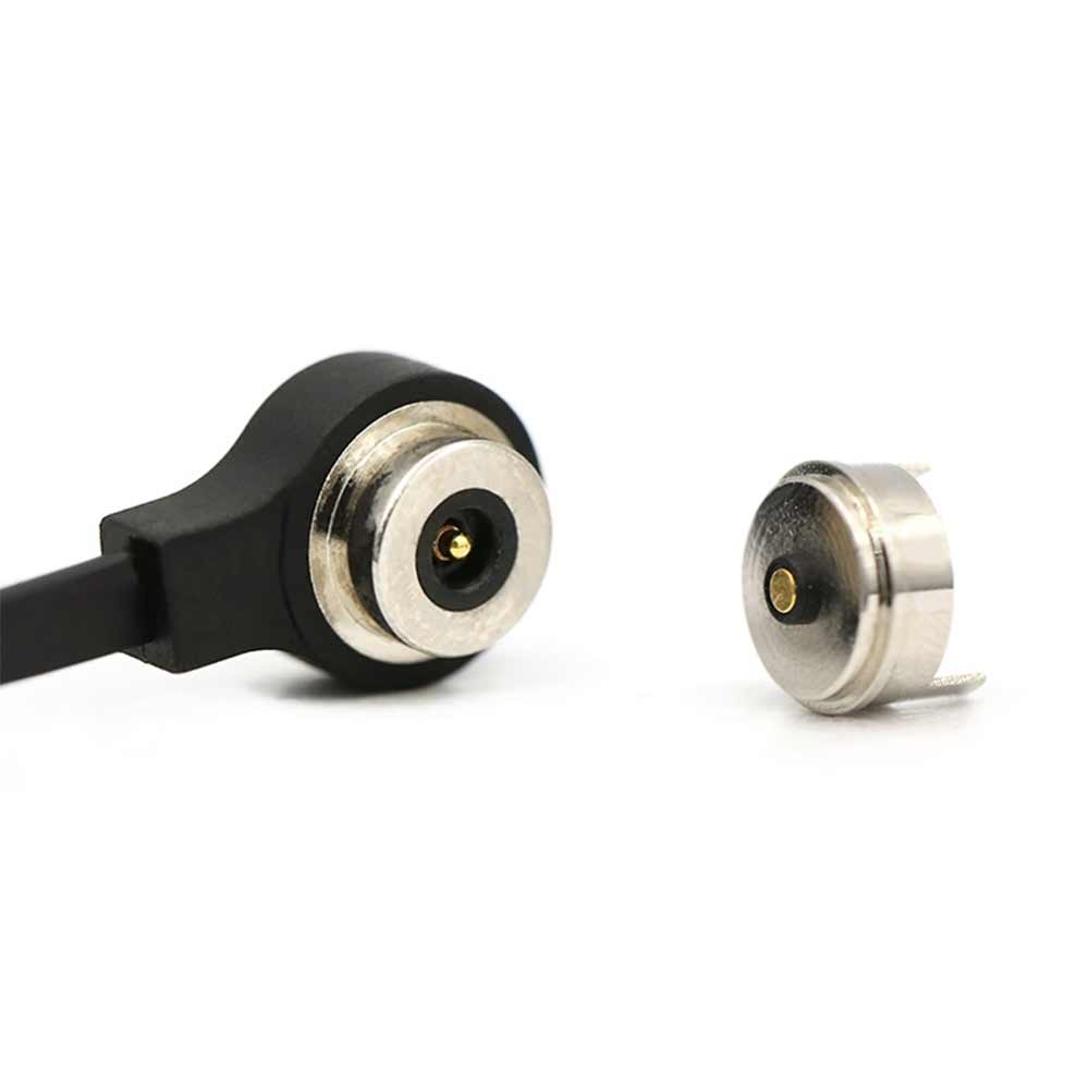 Supply 7.4mm Magnetic Head Male Female Socket Circular 2Pin Magnetic Connector Lighting and Smart Product Data Cable