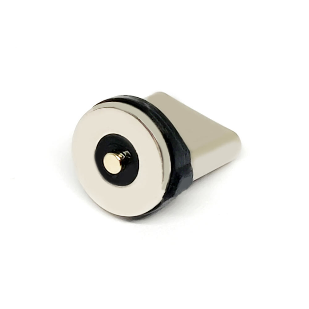 TYPE-C-Magnetladekopf für Einzelpunktladung und Datenübertragung mit rundem, magnetisch anbringbarem Steckerkopf und Datenleitungsanschluss