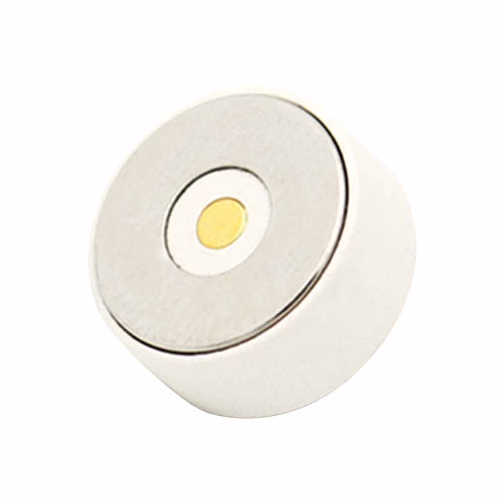 White Circular 2Pin Magnetic Connector 10mm Magnetic Head