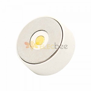白い円形 2Pin 磁気コネクタ 10mm 磁気ヘッド