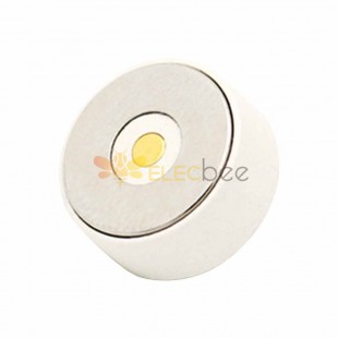 Белый круглый 2-контактный магнитный разъем с магнитной головкой 10 мм