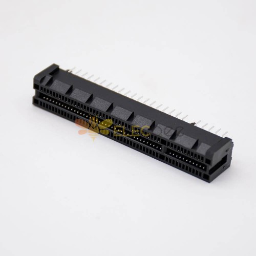 Conector PCIE de 98 pines Montaje en PCB enchufable 8X Conector de ranura para tarjeta negra