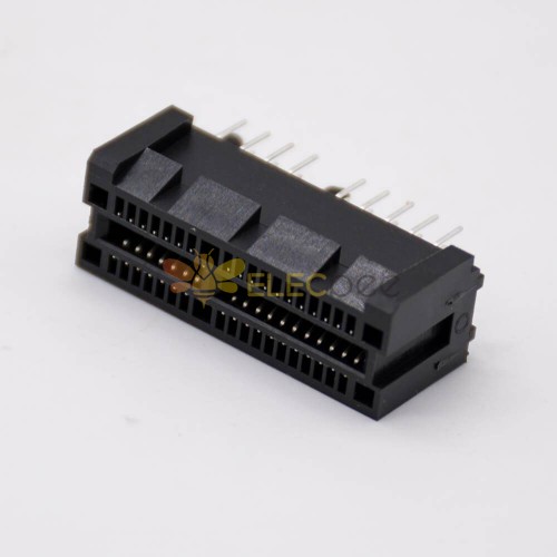 Connecteur PCIE 1X Fente pour carte mémoire 36 broches Connecteur enfichable noir