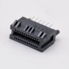 Slots de conector PCIE Conector de slot para cartão de memória plug-in preto de 26 pinos