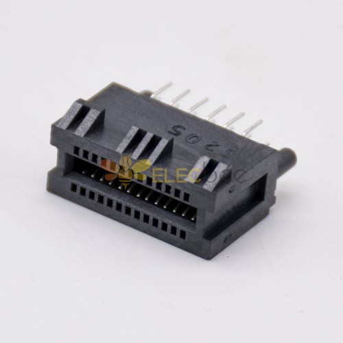 Emplacements de connecteur PCIE Connecteur d\'emplacement de carte mémoire enfichable noir à 26 broches