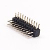 10pcs 2.0mm Pin Header Right Angle 20 Pin Double Row Through Hole pour PCB Mount