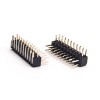 10pcs 2.0mm Pin Header Right Angle 20 Pin Double Row Through Hole for PCB Mount