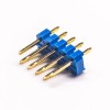 10pcs 9 Pin PCB Cabeçalho Dual Row Blue Plastic 2.54mm Picth 180 Grau