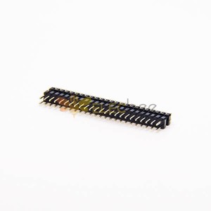排針連接器直式公頭雙塑雙排48pin2.54mm間距長15mm插板式