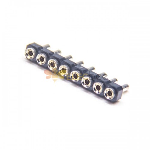 单排圆孔连接器8PIN直式排母长4.44mm插板式间距2.0mm 3pcs