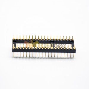 40 Pin Erkek Başlık IC Dairesel Delikler 2.54 Boşluk Çift Sıra SMT