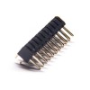 5pcs 20 Pin Dik Açı Başlık Çift Satır 2.0 Boşluk Delik 4.0mm Plastik Heigh through