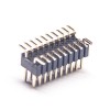 5pcs電子元件排針連接器雙排單塑彎腳排針間距1.27mm
