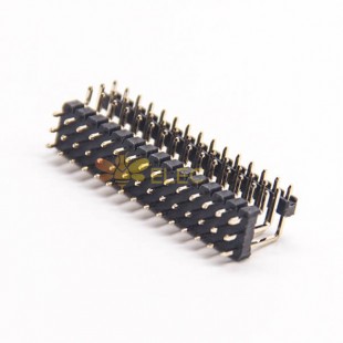 90 Degree Pin Header 3 Row Dual Plastic 2.0mm Through Hole PCB Mount 90 Degree Pin Header 3 Row Dual Plastic 2.0mm Through Hole 