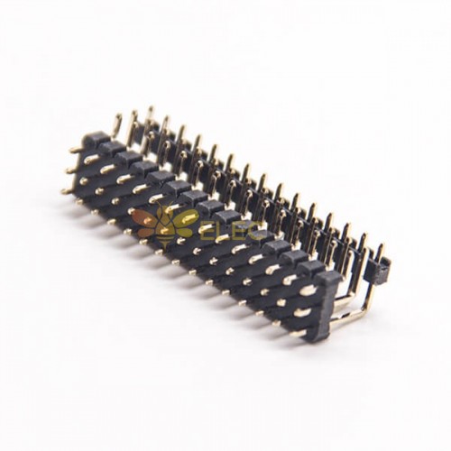 90 Degree Pin Header 3 Row Dual Plastic 2.0mm Through Hole PCB Mount