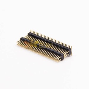 Conector de cabezal de pin 180 grados macho 0,8 x 1,38PH 2 x 30 PIN de doble fila SMT