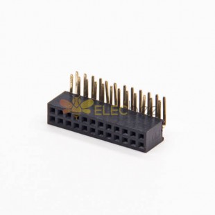 Pin Header Right Angle Female 1.27 2×12 PIN H4.3 DIP Type (2pcs)