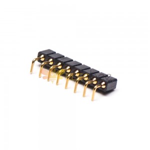 Tipo de doblez multi de la serie del Pin de la echada del Pin los 2.54MM del conector pin 8 de Pogo