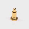 Pogo Pin Crown Head Solder Brass Single Core Shaped Series Placage à l\'or monté sur le côté