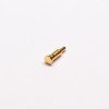 Pogo Pin Gold Plated Shaped Series Brass Single Core Straight Solder Side-mounted