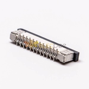 贴片fpc插座带锁0.5mm单面接触12pin接PCB12H2.0